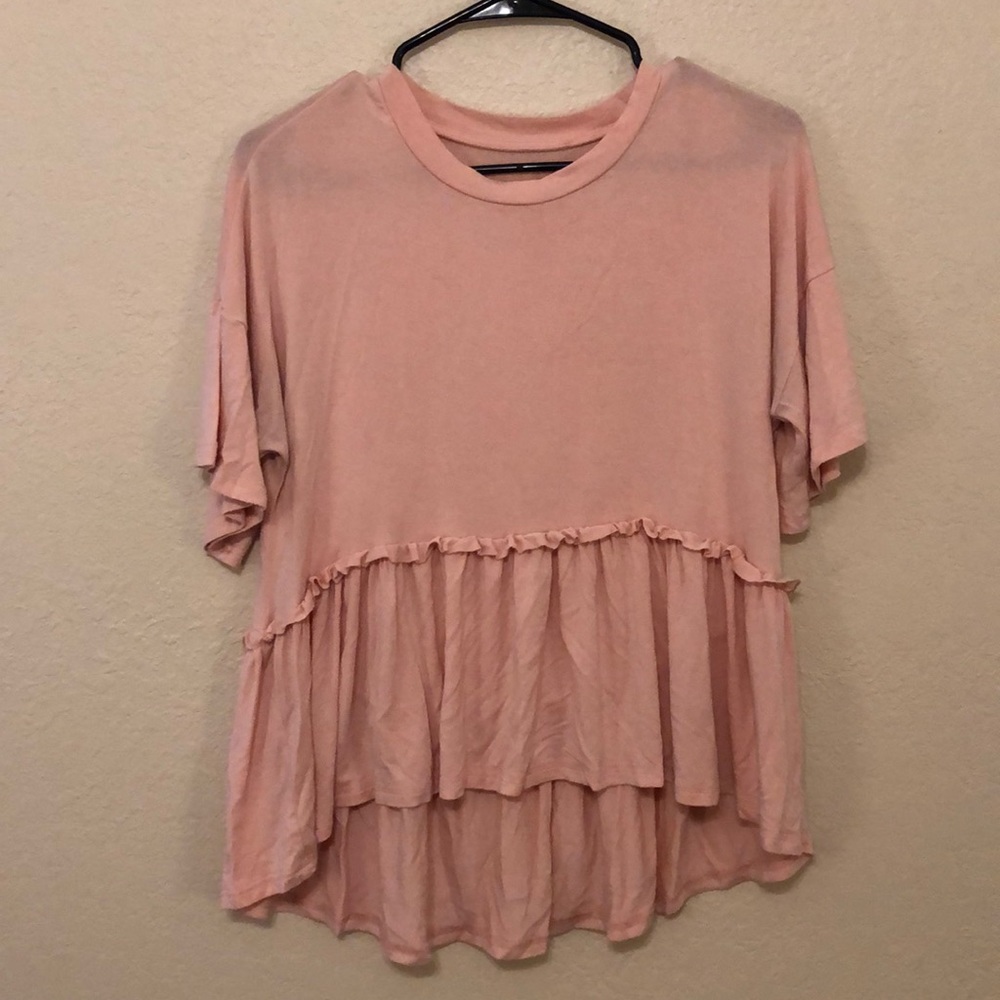Pink smock top